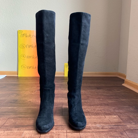 Stuart Weitzman Elasticized Suede 11M Knee hi Boot - Picture 15 of 15